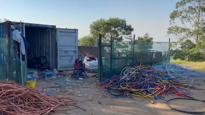 Suspect detained at the Hillcrest Police Station for being in possession of suspected stolen property