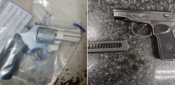 Police detain two suspects on firearm related charges