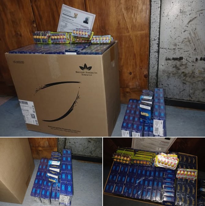 Businessman nabbed for possession of illicit cigarettes, counterfeit goods and unlicensed medicine