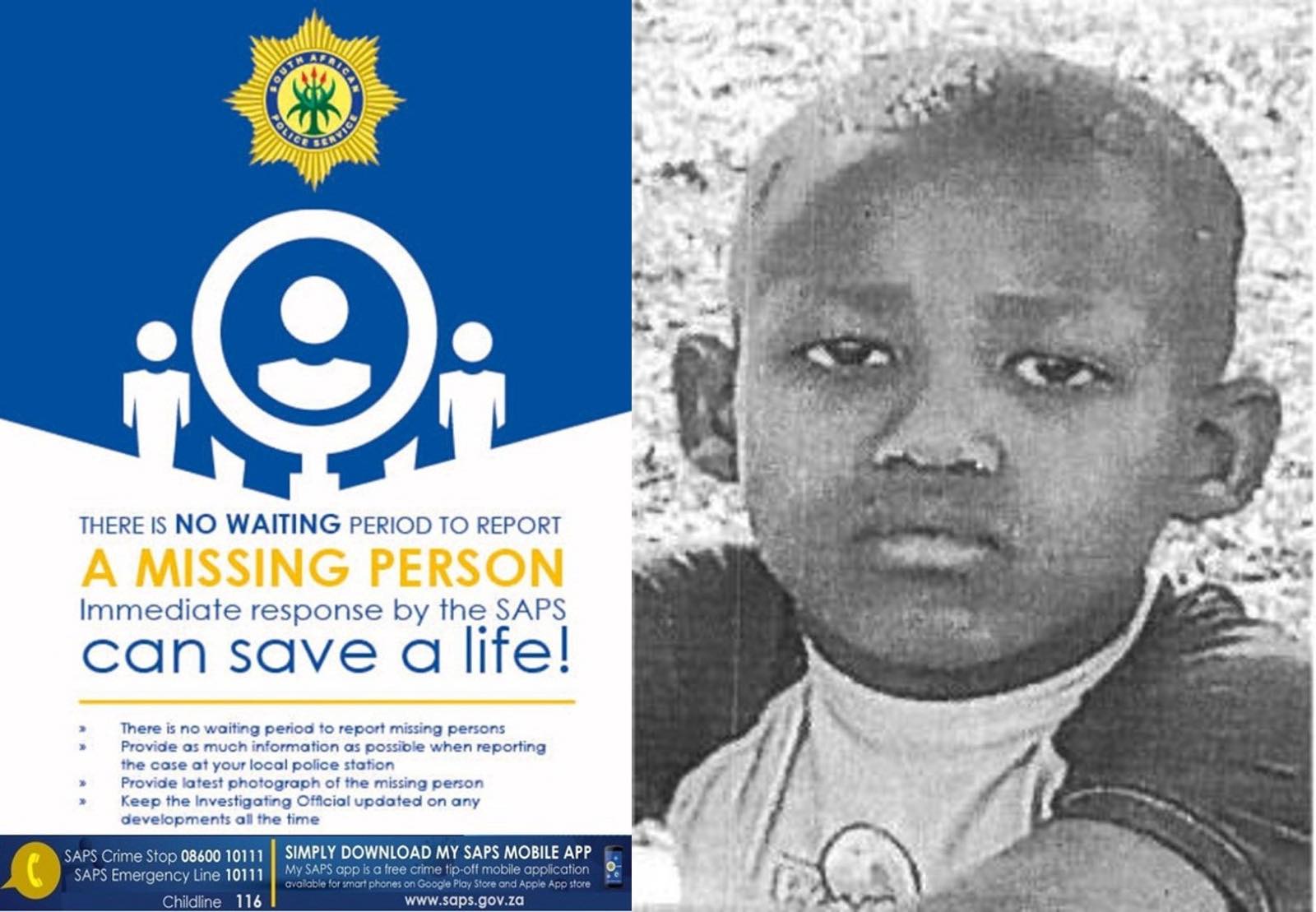 Naledi SAPS seeks public assistance in locating a #missing 8-year-old boy named, Siyabonga Mkwanazi
