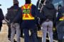 Women in Mangaung Metro District JOINTS conduct a roadblock on N1 National Road, outside Bloemfontein