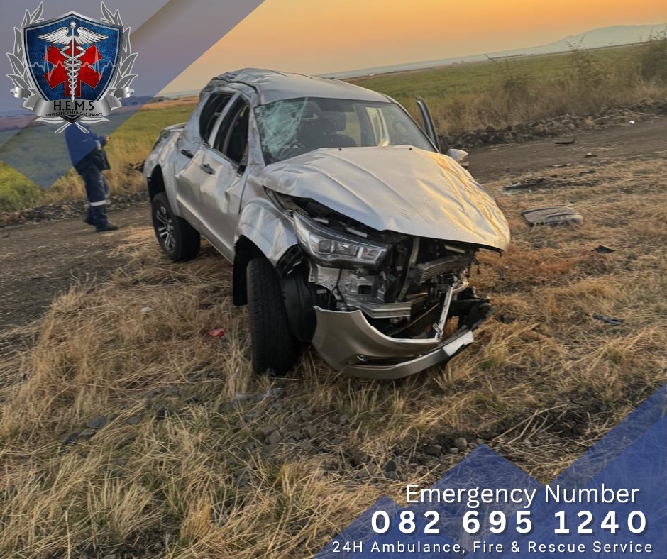 Two injured in a head-on collision on the R556 Sun City Road