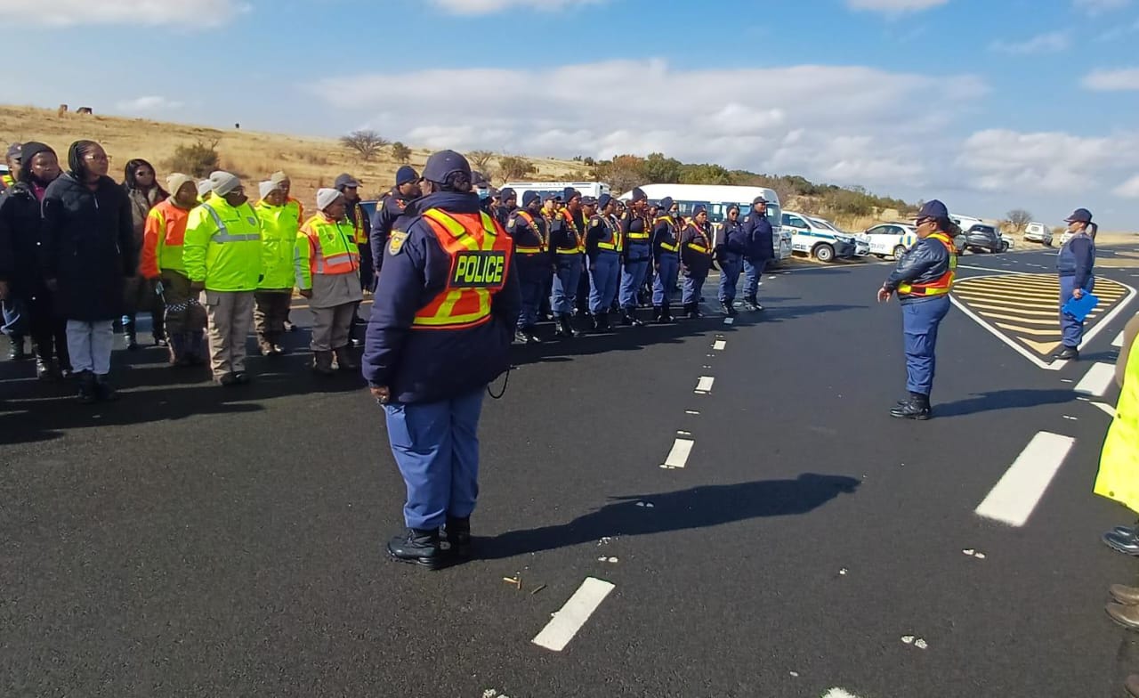 Roadblock held on the N1 road near Ventersburg