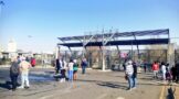 Protest outside Maponya Mall following the tragic death of an e-hailing driver