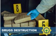 Police Commissioner to lead a drug destruction process in which more than R400 million worth of drugs will be destroyed