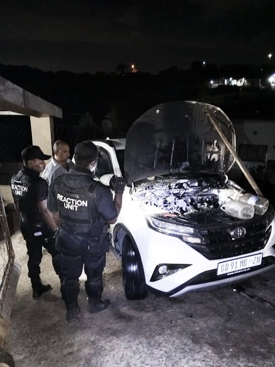Vehicle Torched By Unidentified Suspects: Trenance Park - KZN