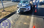 Collision on Curie Avenue close to Olive Grunter intersection in Bloemfontein