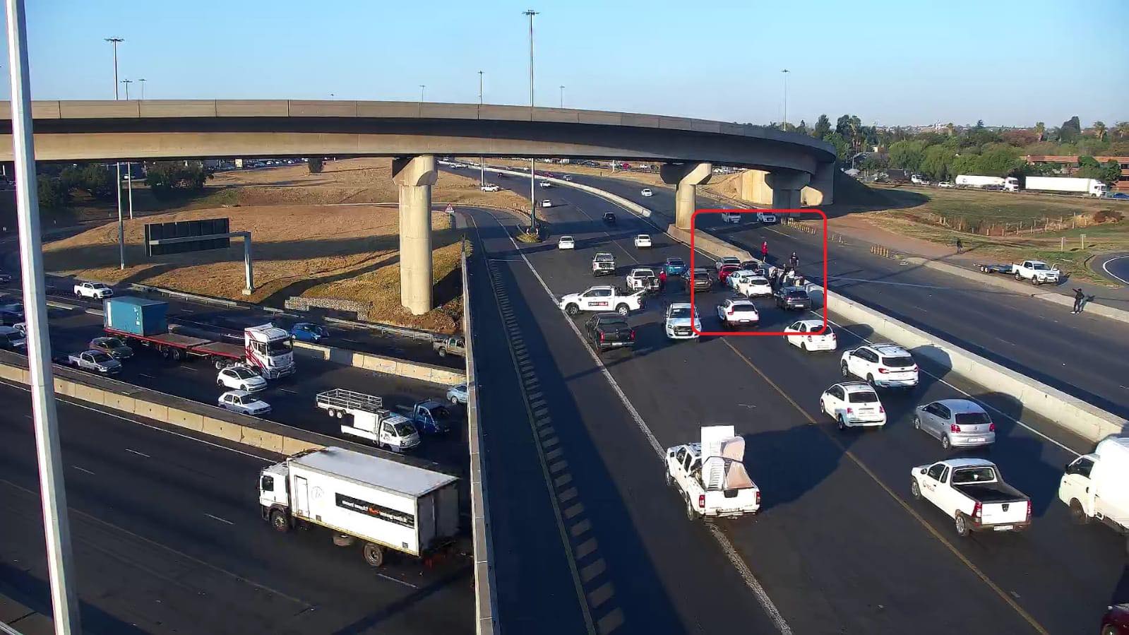 Traffic delays after a collision on the R24 direction east, at the Gilloolys interchange