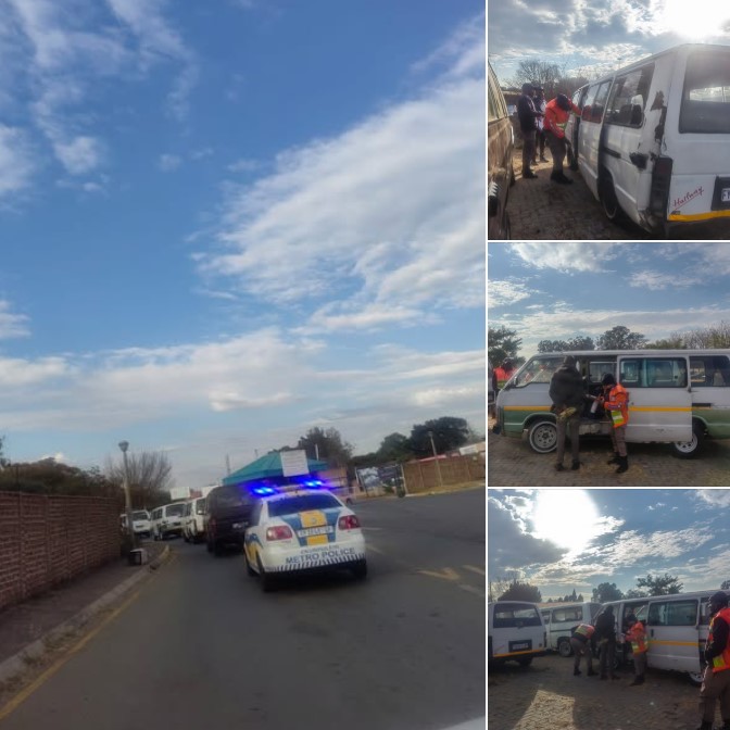 EMPD impounded seven unroadworthy minibus taxis during a public transport operation