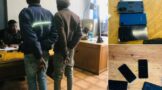 Suspects arrested in the possession of stolen cellular phones