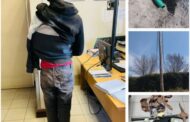 Suspect arrested while digging trenches to access electrical cables near the Clarens Golf Course