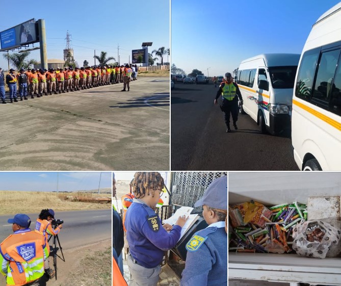 Six suspects arrested and 17 minibus taxis impounded in Brakpan