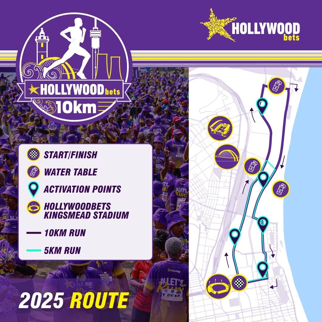 The Hollywoodbets Durban 10km & 5km run is happening this Saturday, 30 August 2025