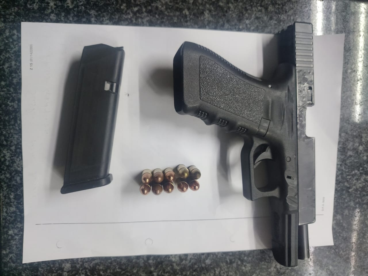 Suspect found in possession of unlicensed firearm and ammunition