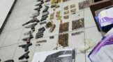 Police teams discovered an arms cache on the Cape Flats