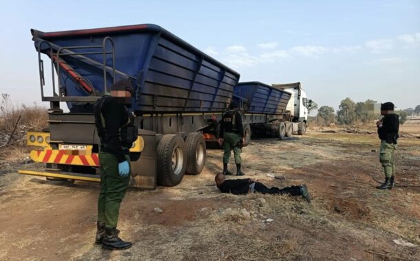 Truck and trailers hijacked in Mpumalanga and escorted by a Mercedez Benz is recovered in Reiger Park