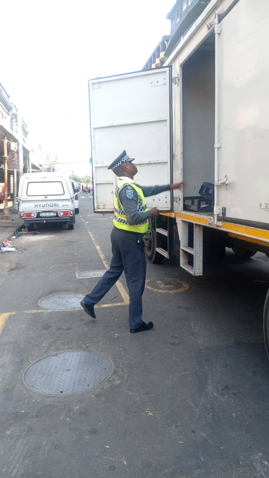 Driver found obstructing the flow of traffic by failing to use the designated loading zone