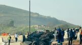 Officers apprehended the truck driver who fled from the scene of a crash on the N3