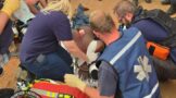 Victim treated after a severe neck injury following an assault Near N1 and Zambesi