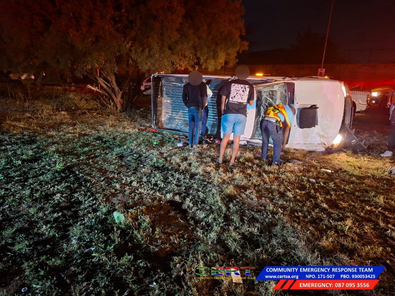Motor vehicle collision on the R101 (Old Johannesburg Road) outside the Zwartkop Air Force Base