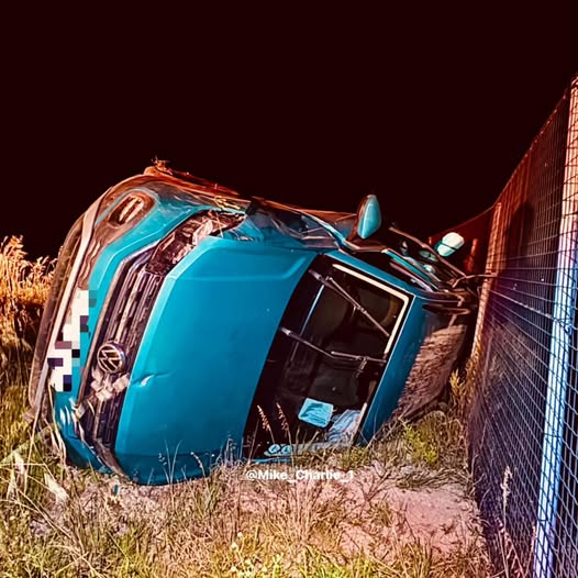 One person injured in a rollover crash on the R301 Hollandsche Molen, Franschhoek