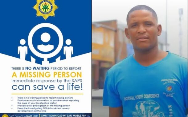 The police in Swartruggens request the community's assistance in locating a missing man, Kaome Aldriaan Moitlhabi
