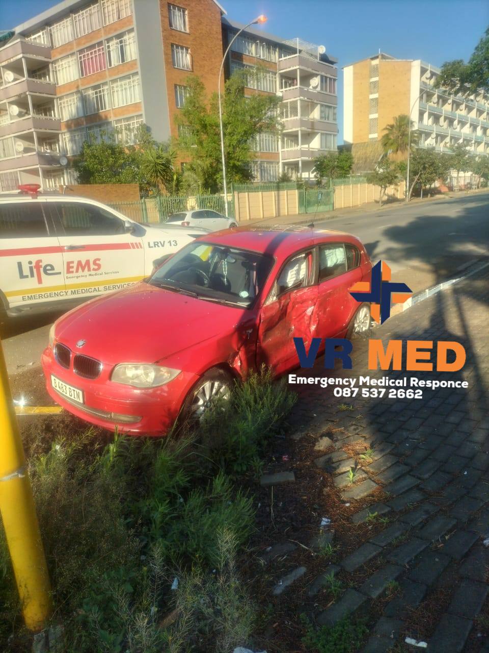 T-Bone motor vehicle collision on Zastron Street, Bloemfontein