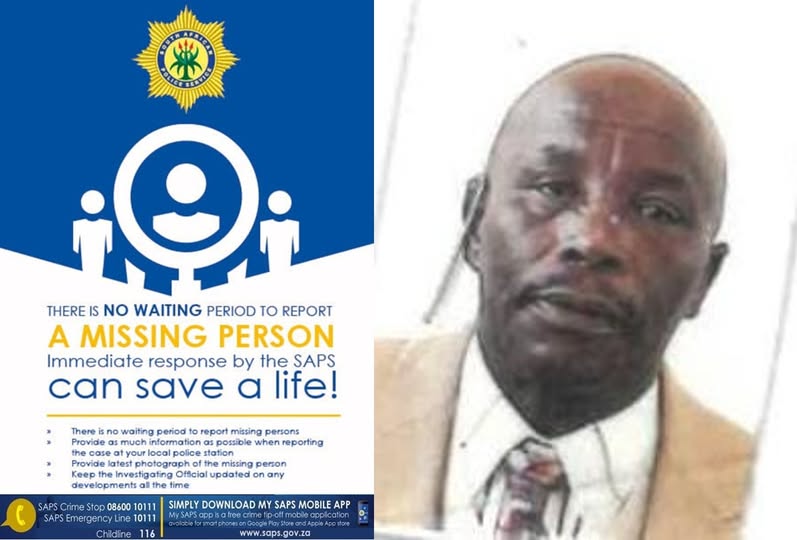Mmabatho police request community assistance in locating missing man: Tatolo Johannes Phiri (75