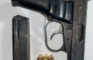 Police detain suspects for unlicensed firearm and presumed stolen property