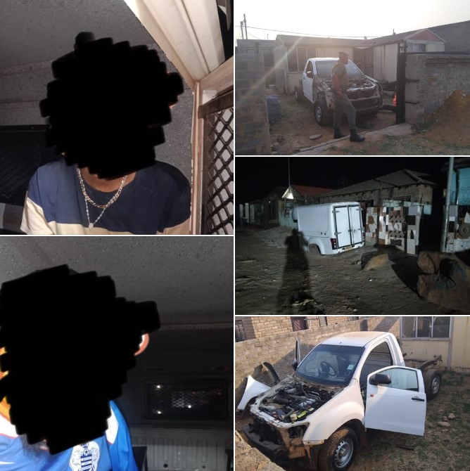 Two suspects arrested for the possession of a hijacked motor vehicle in Eldorado Park