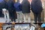 Five suspected extortionists arrested with four firearms and drugs