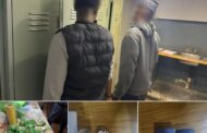 The JMPD arrested two suspects and confiscated a significant quantity of drugs, cash, and drug-related paraphernalia