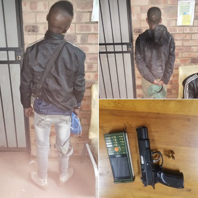 Gauteng Traffic Wardens arrested two suspects found in possession of an unlicensed firearm and ammunition