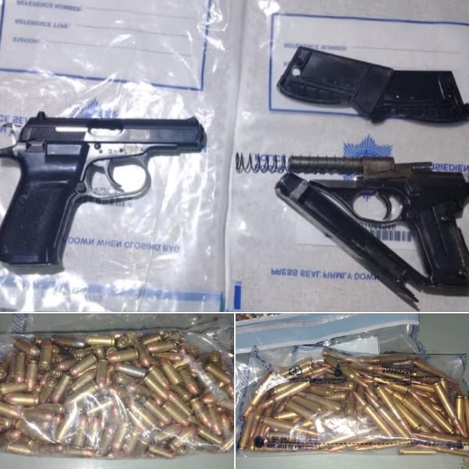 Swellendam police confiscates two firearms and several rounds of ammunition