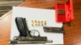 Anti-Gang Unit members arrest suspects for possession of an unlicensed firearm and ammunition, murder and dealing in drugs respectively