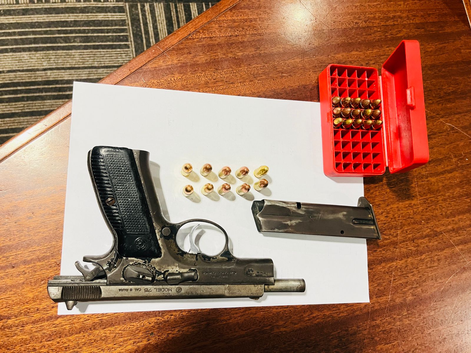 Anti-Gang Unit members arrest suspects for possession of an unlicensed firearm and ammunition, murder and dealing in drugs respectively