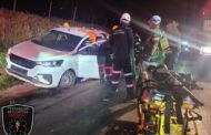 Motor vehicle collision at the corner of Bottelary and Botfontein Roads
