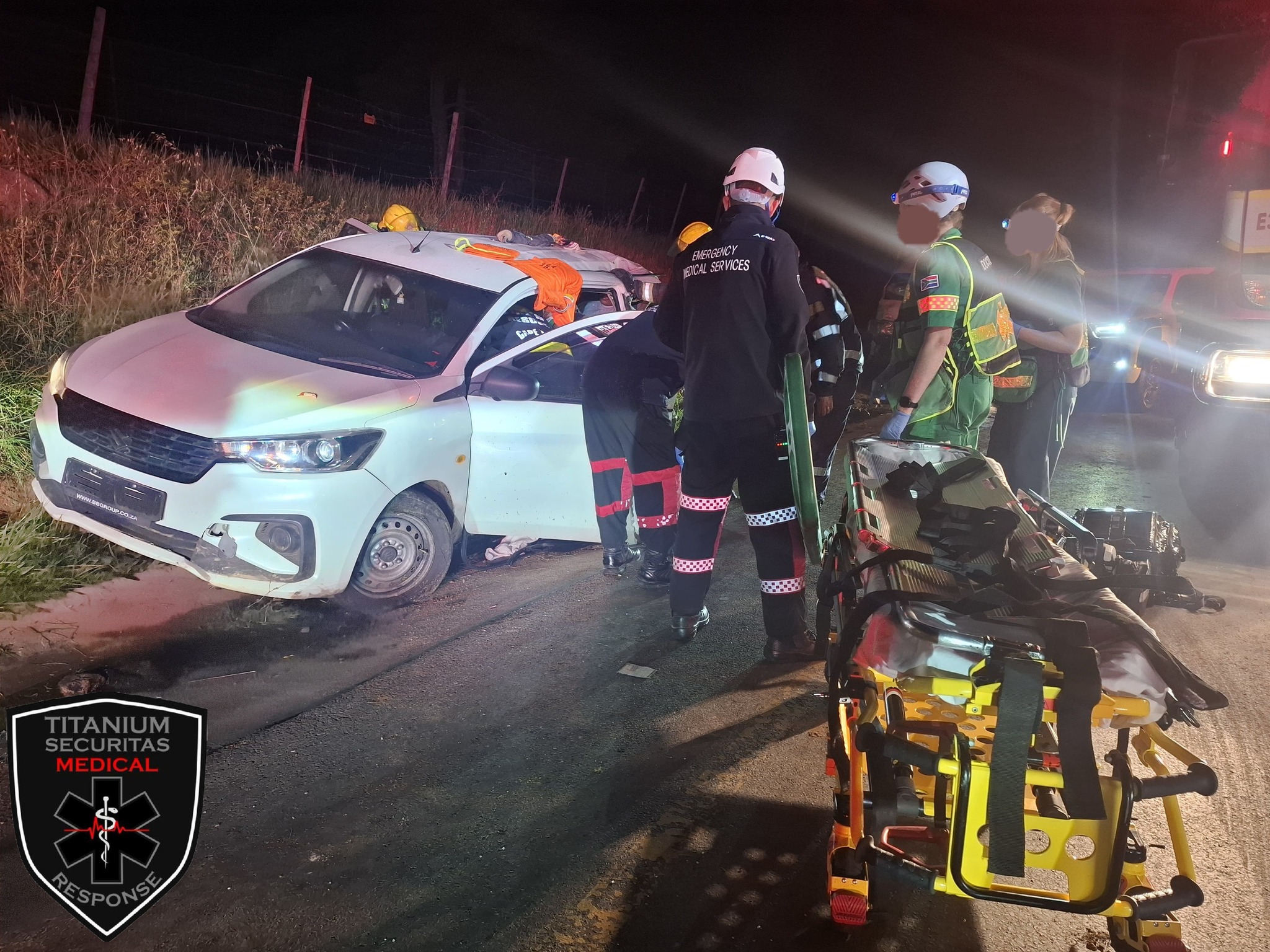Motor vehicle collision at the corner of Bottelary and Botfontein Roads