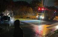 Vehicle Engulfed in Flames on Prince Umhlangane Road, Effingham, Durban