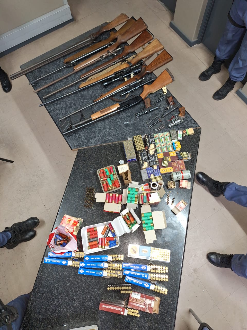 Anti-Gang Unit seized firearms and ammunition in Langebaan
