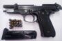 Police detain suspect for the illegal possession of a firearm and ammunition