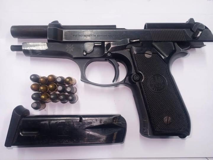 Police detain suspect for the illegal possession of a firearm and ammunition