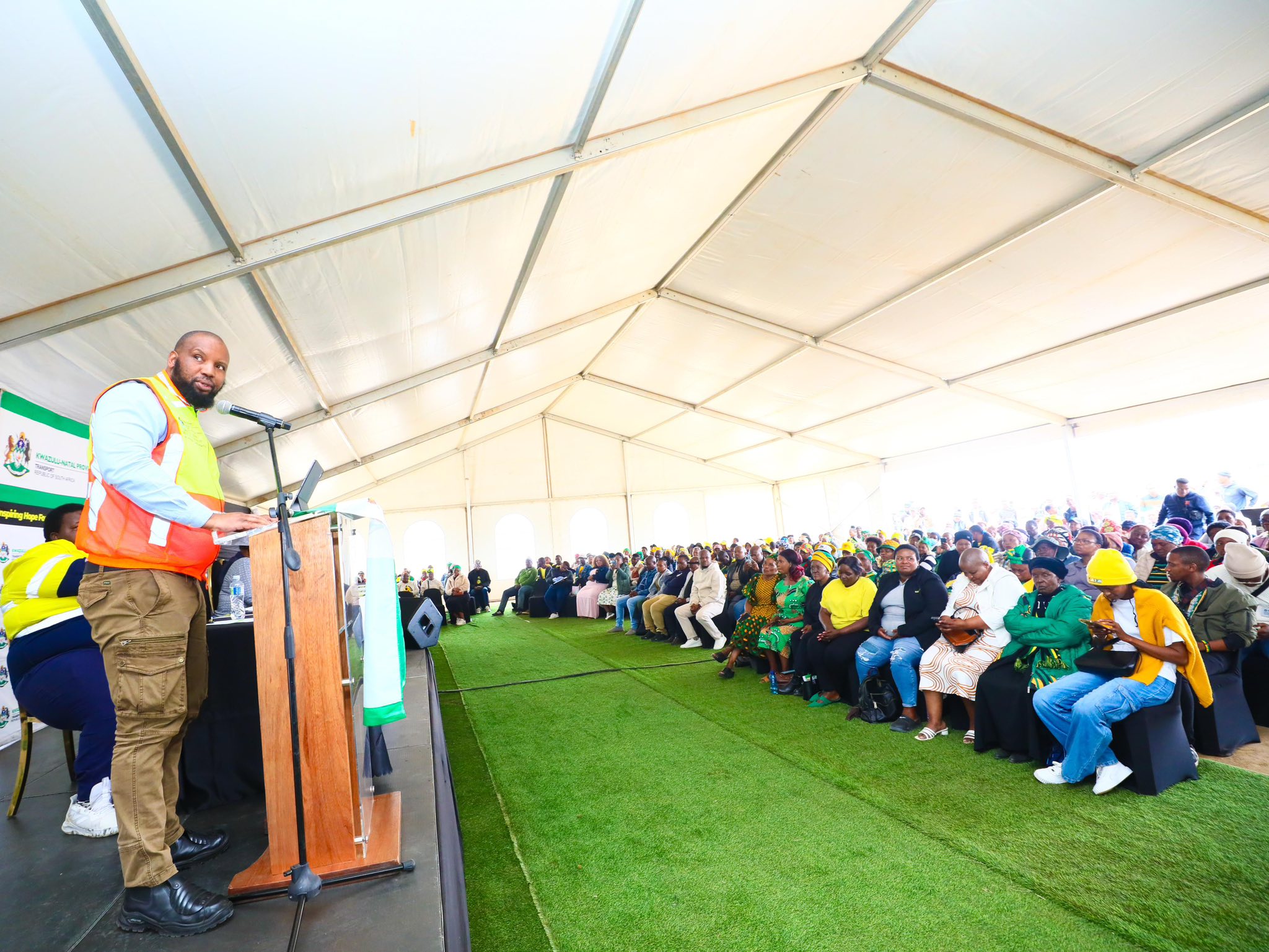 Jobs created for local people in the construction of the main road P31 in Ward 26 under Alfred Duma Local Municipality