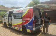 Victim treated after falling from a ladder while performing routine household maintenance