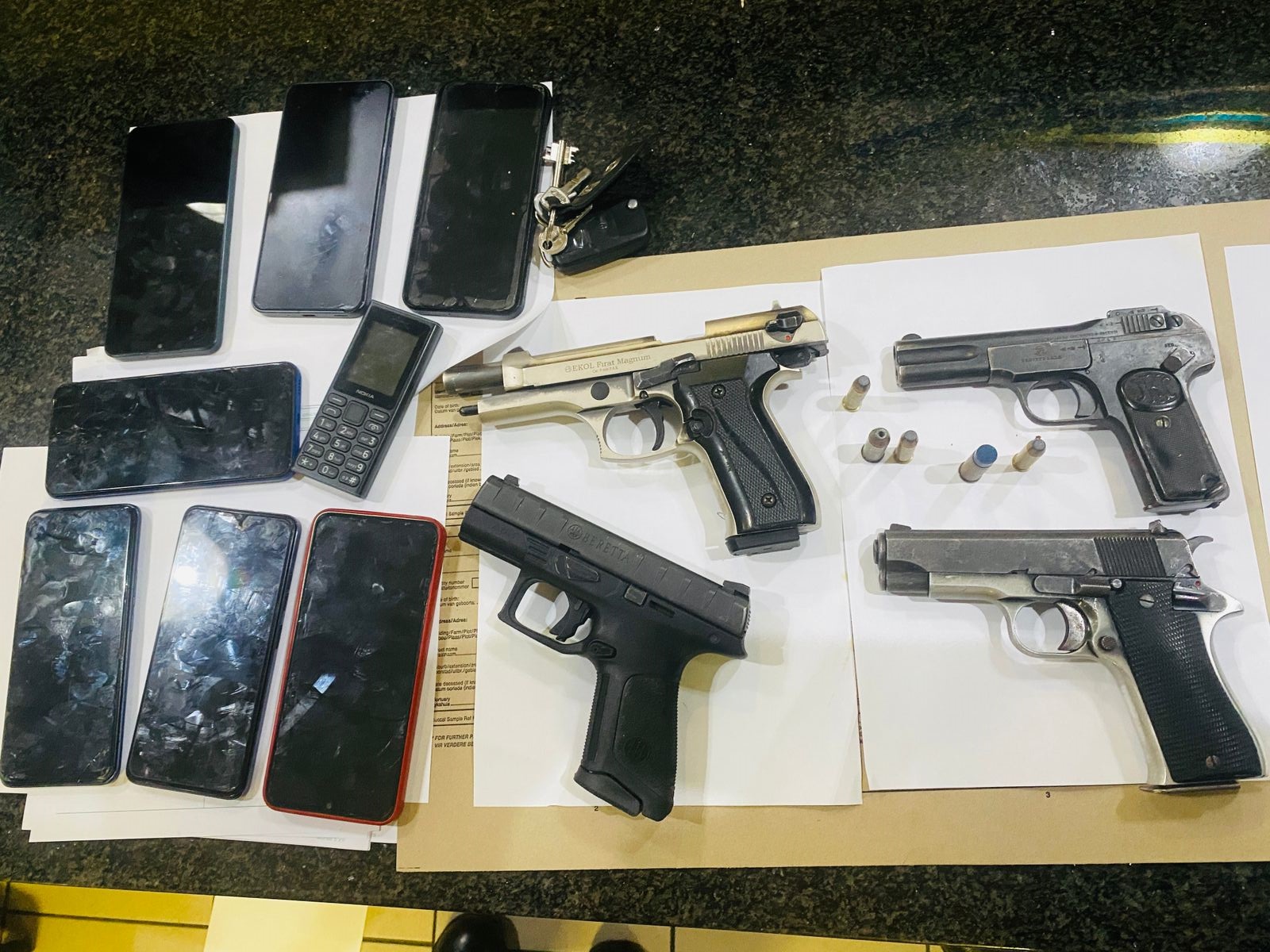 Milnerton police detain six suspects for possession of unlicensed firearms and ammunition