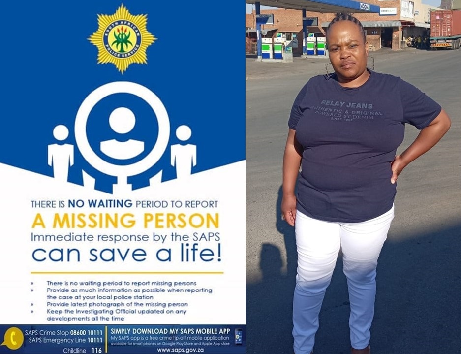 The Zamdela detectives are seeking the public's assistance in locating 41-year-old Senyane Tlokolo