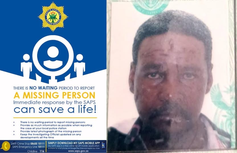 Police in Winburg, Free State, seek assistance from the public to find Thabo Esau Mohlominyane (61) who was reported missing