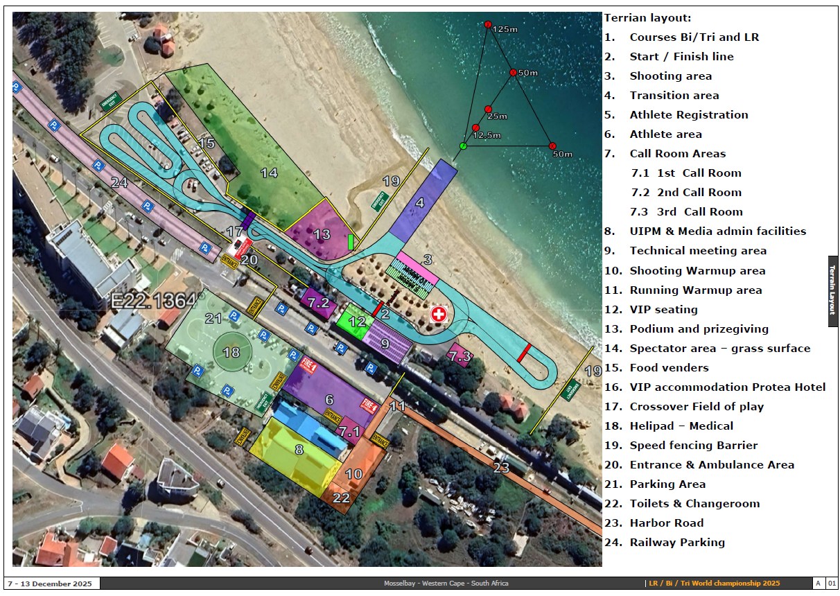 Mossel Bay to host the UIPM Biathle, Triathle and Laser Run World Championships