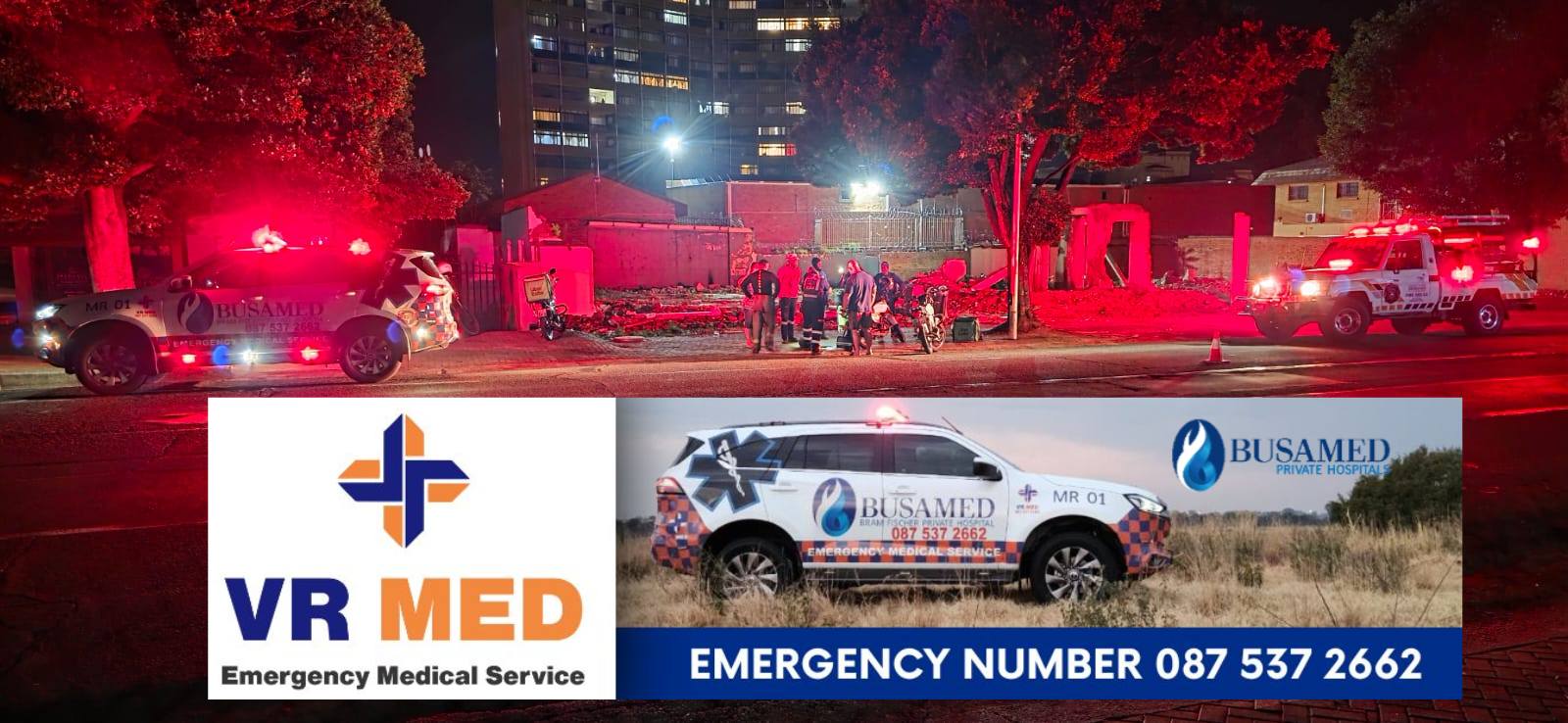 A motorbike collided with cables that were being stolen in Zastron Street, Bloemfontein