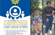 The Police in Parkweg are urgently appealing to the community for assistance in locating 18-year-old Palesa Khutlele and 2-year-old Keano Koleiler, who went missing